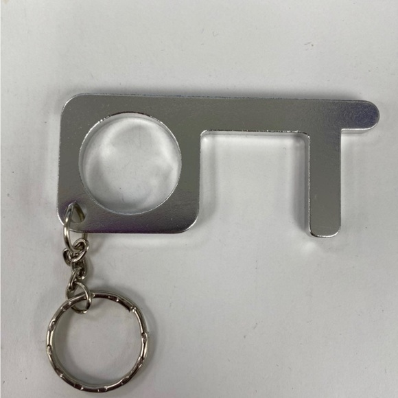 Stainless Steel Door Opener Keychain - Picture 1 of 8